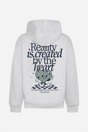 Grunt Ava Hood Sweat - Snow Melange